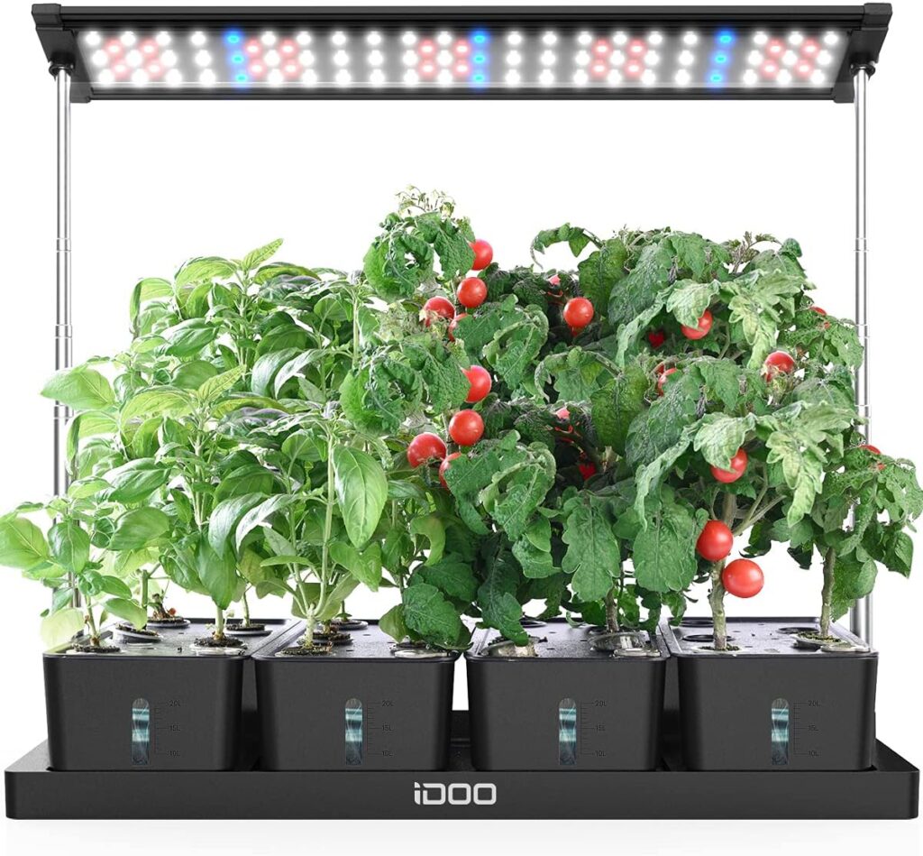 iDOO 20Pods Hydroponics Growing Kits, Indoor Garden Kit, 68cm Adjustable Height, LED Grow Light, Free Timing Setting, Indoor Herb Planter with 4pcs Removable Water Tanks for Home iDOO 20Pods Hydroponics Growing Kits, Indoor Garden Kit, 68cm Adjustable Height, LED Grow Light, Free Timing Setting, Indoor Herb Planter with 4pcs Removable Water Tanks for Home