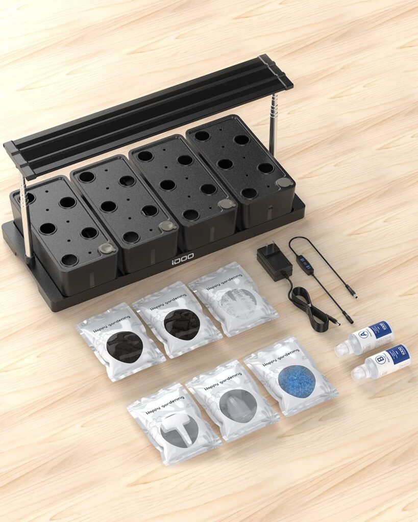 iDOO 20Pods Hydroponics Growing Kits, Indoor Garden Kit, 68cm Adjustable Height, LED Grow Light, Free Timing Setting, Indoor Herb Planter with 4pcs Removable Water Tanks for Home iDOO 20Pods Hydroponics Growing Kits, Indoor Garden Kit, 68cm Adjustable Height, LED Grow Light, Free Timing Setting, Indoor Herb Planter with 4pcs Removable Water Tanks for Home