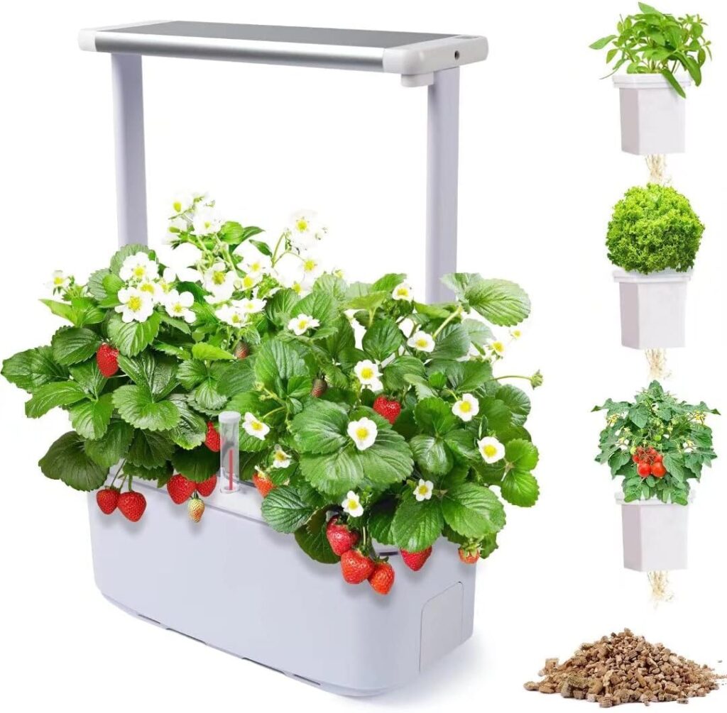 Pawmate Hydroponics Growing System, Indoor Herb Garden Starter Kit with Adjustable LED Grow Light, Smart Garden Planter, Automatic Timer Germination Kit Pawmate Hydroponics Growing System, Indoor Herb Garden Starter Kit with Adjustable LED Grow Light, Smart Garden Planter, Automatic Timer Germination Kit