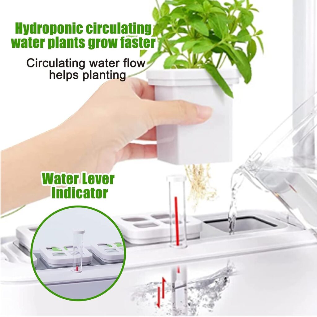 Pawmate Hydroponics Growing System, Indoor Herb Garden Starter Kit with Adjustable LED Grow Light, Smart Garden Planter, Automatic Timer Germination Kit Pawmate Hydroponics Growing System, Indoor Herb Garden Starter Kit with Adjustable LED Grow Light, Smart Garden Planter, Automatic Timer Germination Kit