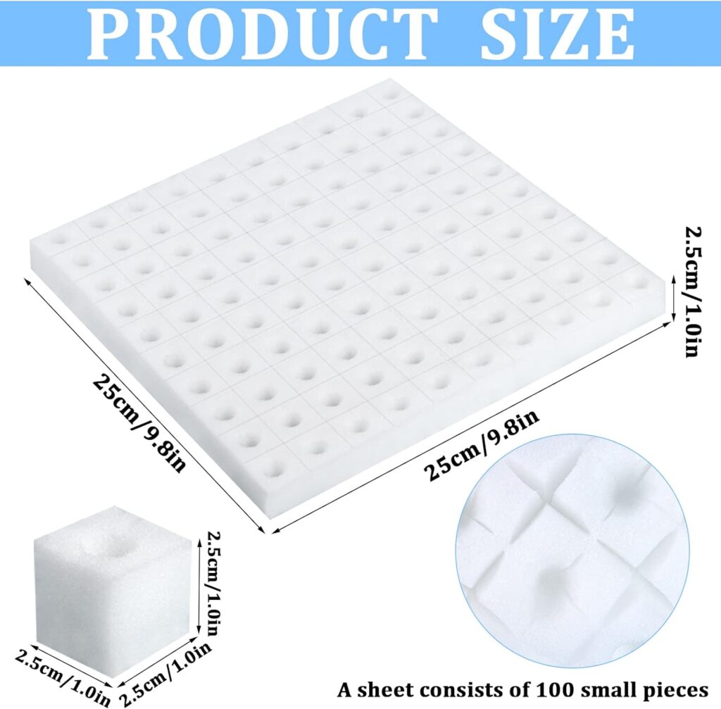 600 Pack Hydroponic Sponge Planting Tool Square Seedling Sponges Greenhouse Hydroponic Sponge Hydroponic Vegetable Planting Sponge for Small Bud Growth 600 Pack Hydroponic Sponge Planting Tool Square Seedling Sponges Greenhouse Hydroponic Sponge Hydroponic Vegetable Planting Sponge for Small Bud Growth
