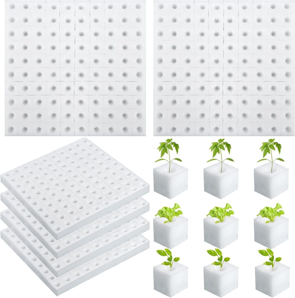 600 Pack Hydroponic Sponge Planting Tool Square Seedling Sponges Greenhouse Hydroponic Sponge Hydroponic Vegetable Planting Sponge for Small Bud Growth 600 Pack Hydroponic Sponge Planting Tool Square Seedling Sponges Greenhouse Hydroponic Sponge Hydroponic Vegetable Planting Sponge for Small Bud Growth