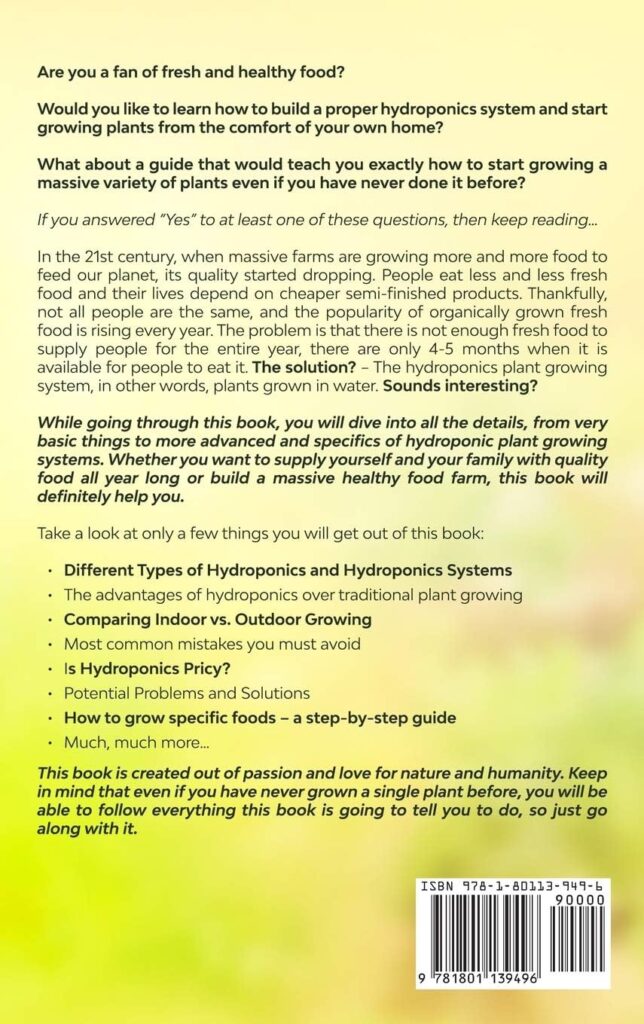 DIY Hydroponics: The Beginners Guide to Building a Sustainable and Inexpensive Hydroponic System At Home. Learn How to Quickly Start Growing Plants in Water DIY Hydroponics: The Beginners Guide to Building a Sustainable and Inexpensive Hydroponic System At Home. Learn How to Quickly Start Growing Plants in Water