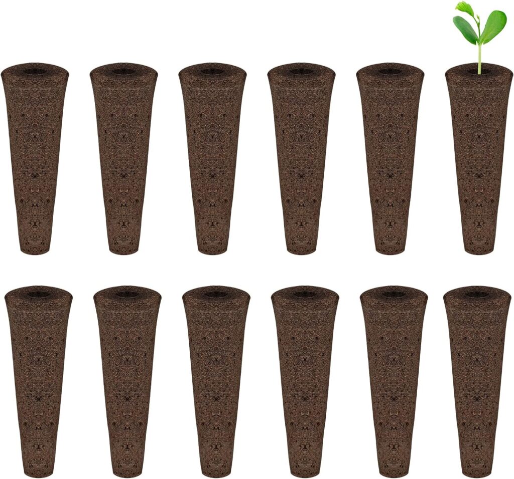 KINBOM 12pcs Grow Sponges for Hydroponics, Seed Pods for Planting Seed Starter Plugs Aero Garden Grow Anything for Indoor Hydroponic Growing System (5.5cm / 2.2inch Long) KINBOM 12pcs Grow Sponges for Hydroponics, Seed Pods for Planting Seed Starter Plugs Aero Garden Grow Anything for Indoor Hydroponic Growing System (5.5cm / 2.2inch Long)