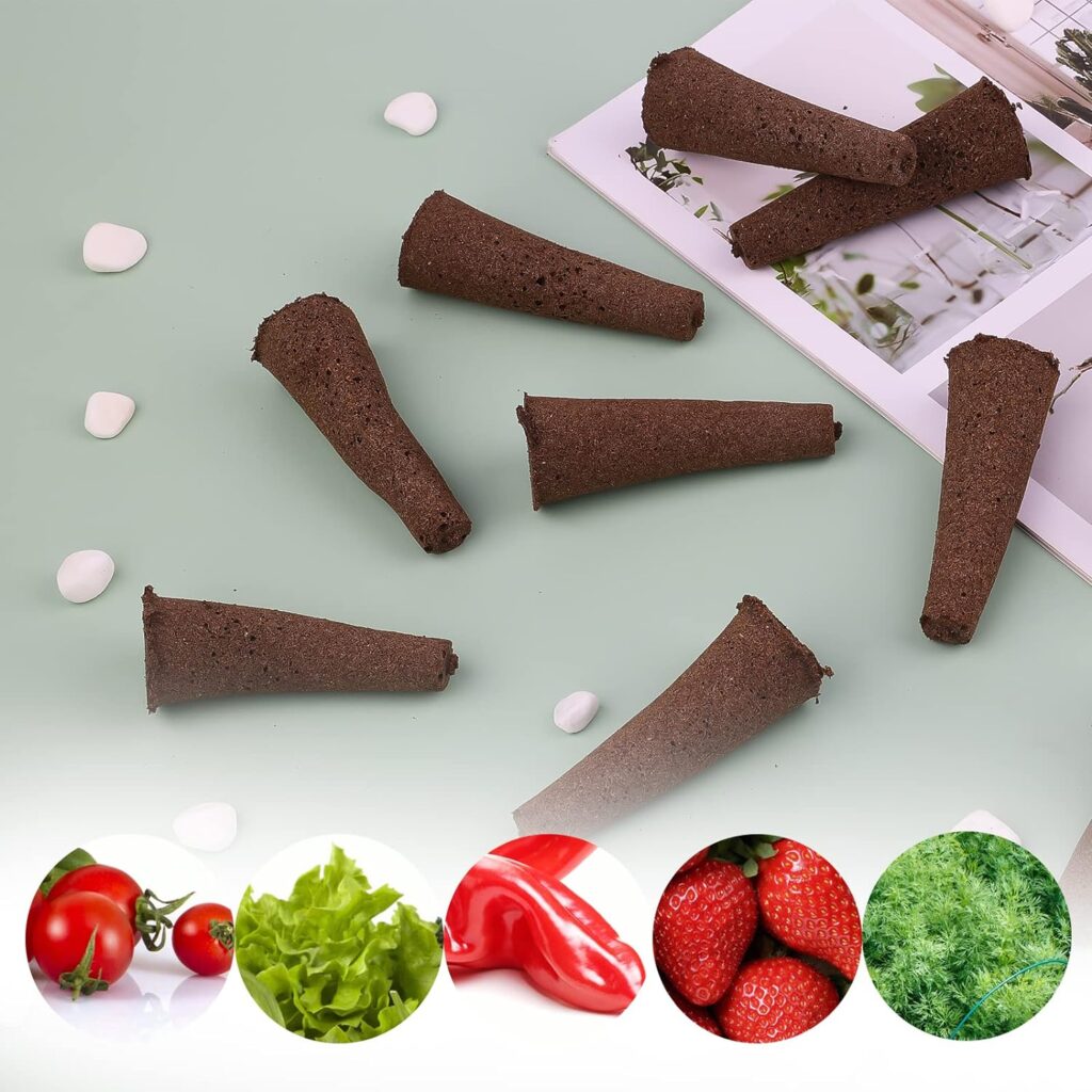 KINBOM 12pcs Grow Sponges for Hydroponics, Seed Pods for Planting Seed Starter Plugs Aero Garden Grow Anything for Indoor Hydroponic Growing System (5.5cm / 2.2inch Long) KINBOM 12pcs Grow Sponges for Hydroponics, Seed Pods for Planting Seed Starter Plugs Aero Garden Grow Anything for Indoor Hydroponic Growing System (5.5cm / 2.2inch Long)