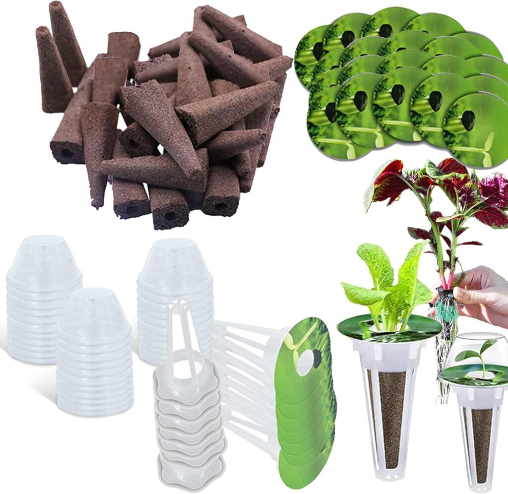 Mocoli Growing Set, 200 pcs Hydroponic Growing Kits Replacement Set for Hydroponic Growing Systems Growing Sponges 50 Planting Baskets 50 Shading Stickers 50 Planting Wadding 50 Seedling Covers Mocoli Growing Set, 200 pcs Hydroponic Growing Kits Replacement Set for Hydroponic Growing Systems Growing Sponges 50 Planting Baskets 50 Shading Stickers 50 Planting Wadding 50 Seedling Covers