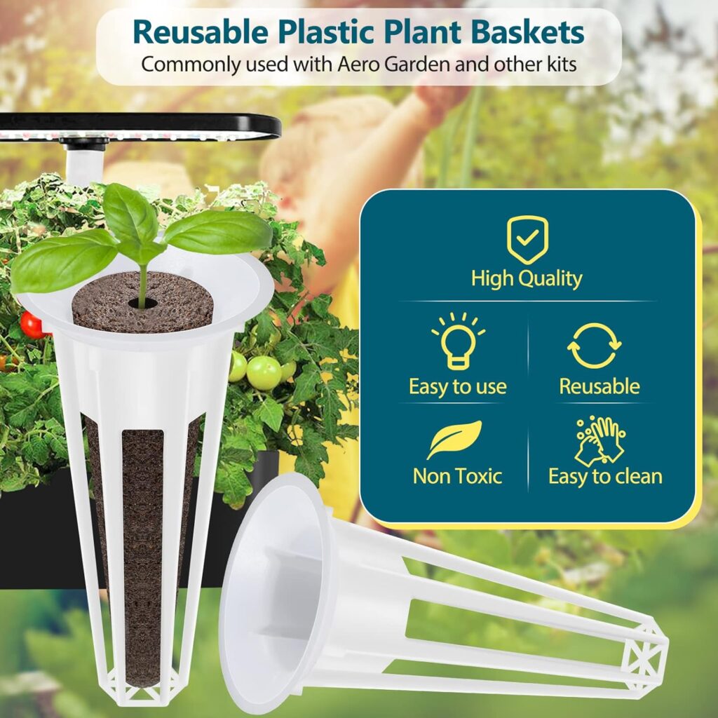Yoocaa Seed Pods Kit for Aerogarden, 24pcs Grow Sponges with AB Solid Nutrient Plant Foods, Seed Starter Pods Replacement Root Growth Sponges Compatible with Aero Garden, LYKO, QYO Yoocaa Seed Pods Kit for Aerogarden, 24pcs Grow Sponges with AB Solid Nutrient Plant Foods, Seed Starter Pods Replacement Root Growth Sponges Compatible with Aero Garden, LYKO, QYO
