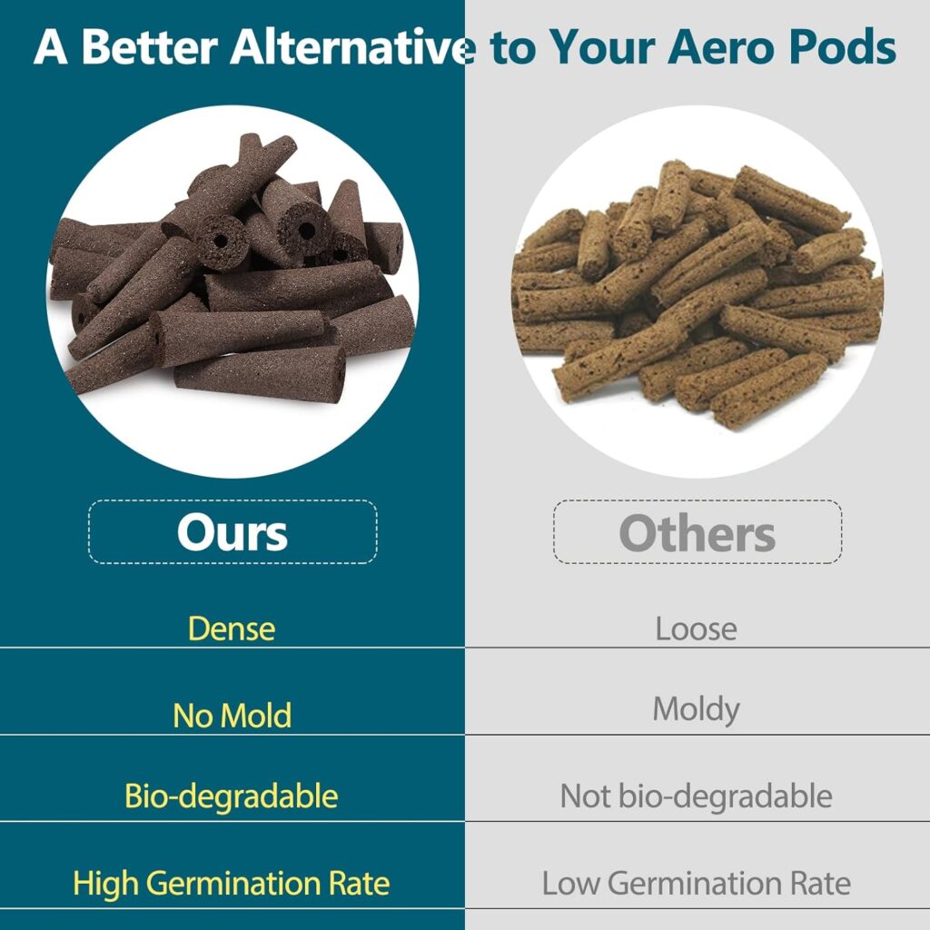 Yoocaa Seed Pods Kit for Aerogarden, 24pcs Grow Sponges with AB Solid Nutrient Plant Foods, Seed Starter Pods Replacement Root Growth Sponges Compatible with Aero Garden, LYKO, QYO Yoocaa Seed Pods Kit for Aerogarden, 24pcs Grow Sponges with AB Solid Nutrient Plant Foods, Seed Starter Pods Replacement Root Growth Sponges Compatible with Aero Garden, LYKO, QYO