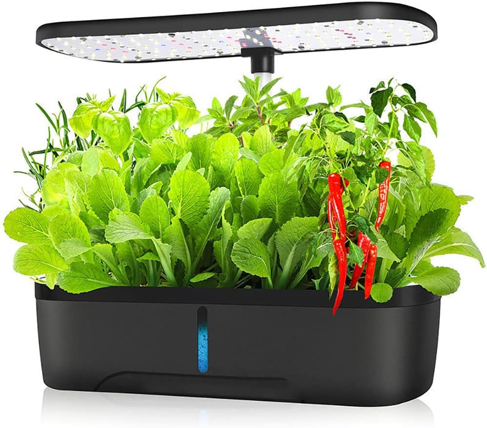 ARWIC Hydroponics Growing System 12 Pods Indoor Herb Garden Kit with 20W LED Grow Light Automatic Timer Germination Kits 27cm Height Adjustable Smart Garden Planter for Home, Kitchen, Gardening ARWIC Hydroponics Growing System 12 Pods Indoor Herb Garden Kit with 20W LED Grow Light Automatic Timer Germination Kits 27cm Height Adjustable Smart Garden Planter for Home, Kitchen, Gardening