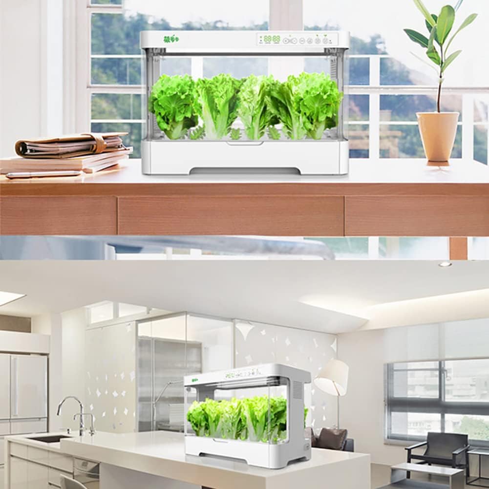 DISHENGZHEN Hydroponics Growing System, 30 Pods Indoor Herb Garden Kit with 20W LED Grow Light Automatic Timer Germination Kits, 4L Water Tank Smart Garden Planter for Home, Kitchen, Gardening