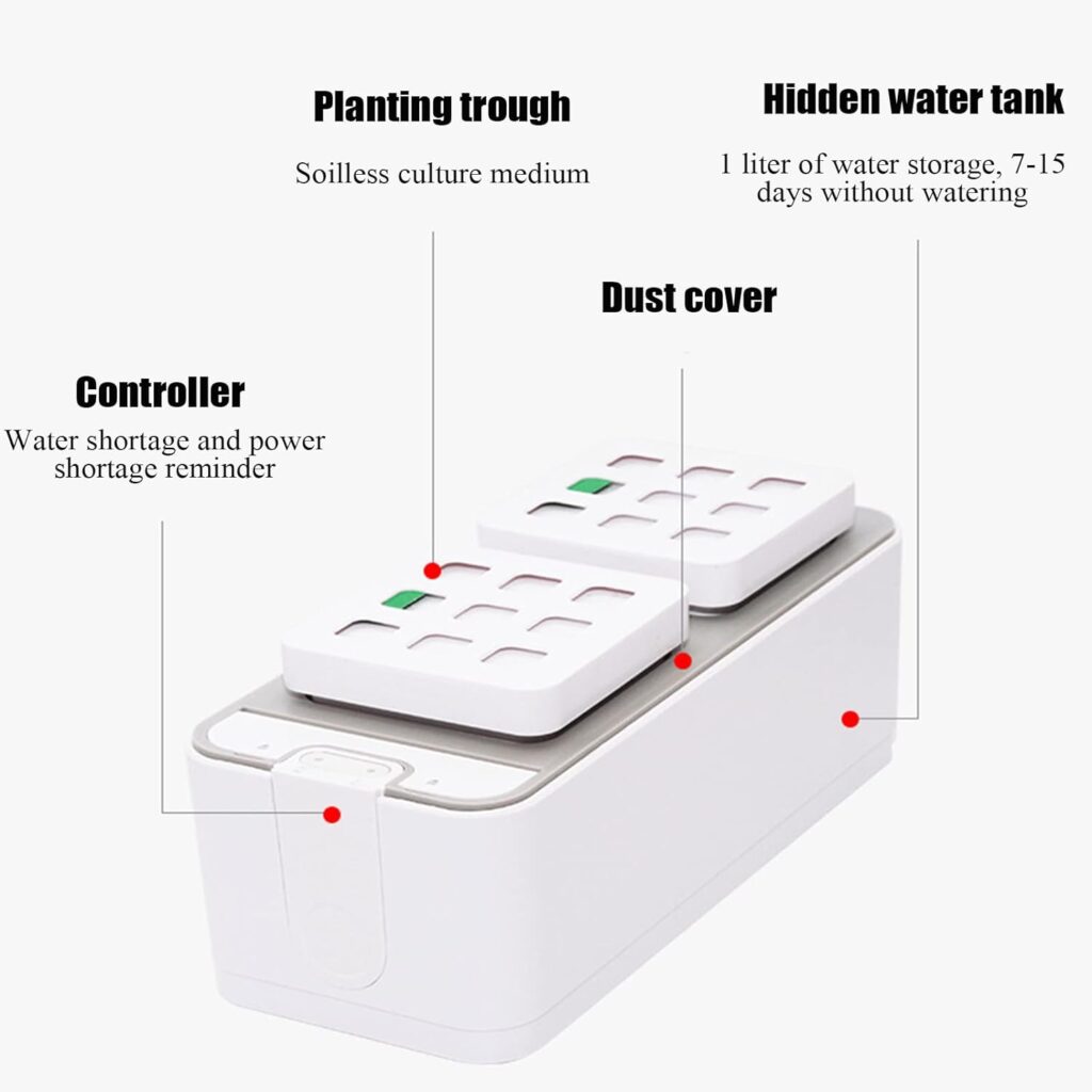 LIUHD Hydroponics Growing System,Indoor Herb Garden Starter Kit Smart Garden Planter for Home Kitchen Gardening Gifts for Women Mom