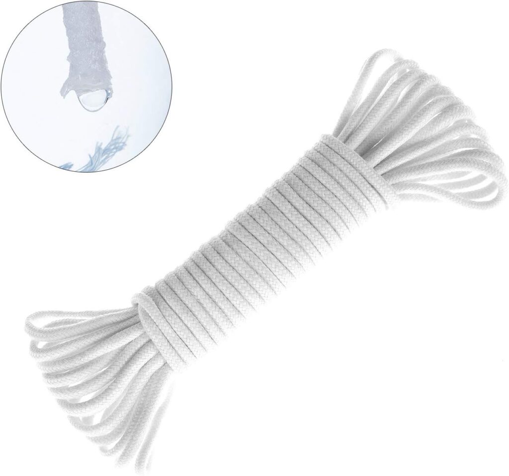 ORIMERC 30 feet 4mm Diameter Self Watering Wick Cord Vacation Plant Sitter DIY Hydroponic Wicking Self-Watering Planter Pot Automatic Water System Device Potted Violet Auto Seedling Waterer Rope ORIMERC 30 feet 4mm Diameter Self Watering Wick Cord Vacation Plant Sitter DIY Hydroponic Wicking Self-Watering Planter Pot Automatic Water System Device Potted Violet Auto Seedling Waterer Rope