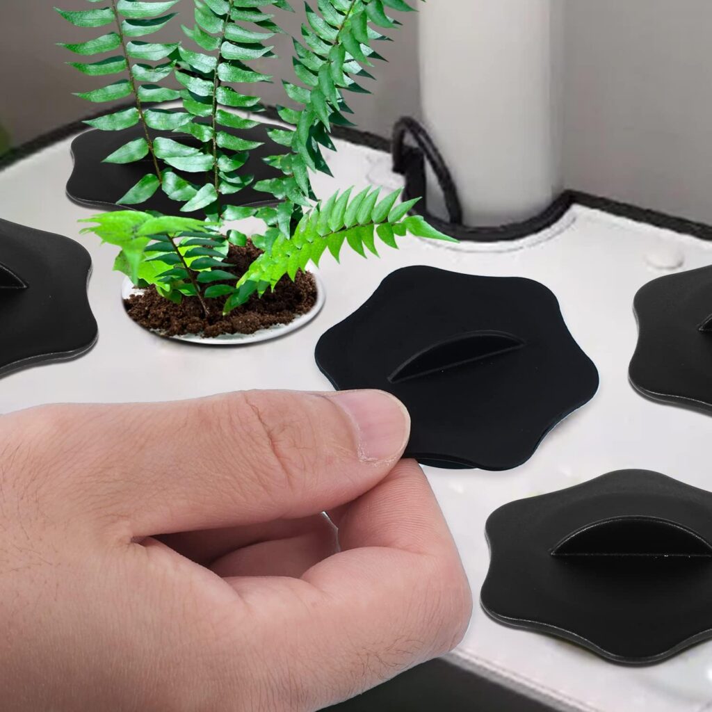 AIEX Plant Spacer, 25pcs Plant Spacer Kit for Aerogarden Spacers Plant Deck Opening for Indoor Hydroponic Growing Systems (Black) AIEX Plant Spacer, 25pcs Plant Spacer Kit for Aerogarden Spacers Plant Deck Opening for Indoor Hydroponic Growing Systems (Black)