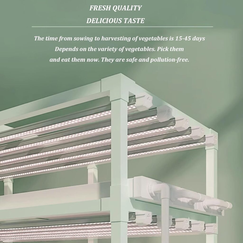 Hydroponic growing kits  systems,hydroponics growing tower,hydroponics indoor garden,indoor herb garden,Garden Hydroponic Growing System,for Herbs, Fruits and Vegetables. ( Size : With lights )