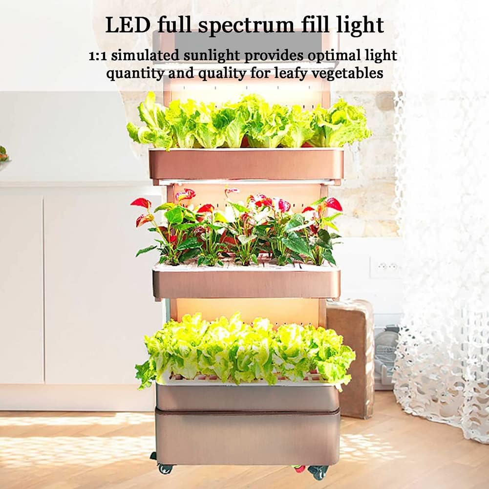 Hydroponics Tower, 3 Floor 225 Pods Garden Hydroponic Growing System, Aeroponics Grow Kit with Automatic Watering And Lighting Aquaponics Planting System, Touch Screen for Herbs, Fruits and Vegetables Hydroponics Tower, 3 Floor 225 Pods Garden Hydroponic Growing System, Aeroponics Grow Kit with Automatic Watering And Lighting Aquaponics Planting System, Touch Screen for Herbs, Fruits and Vegetables