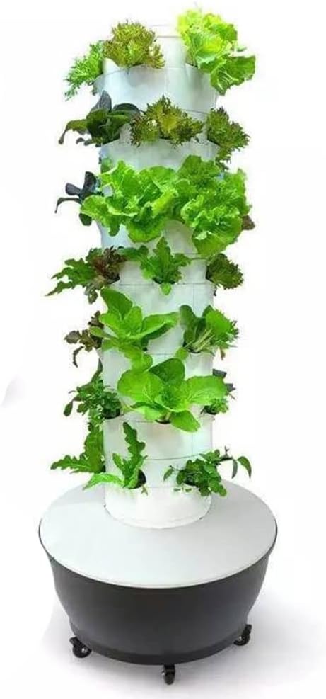 Hydroponics Tower, 6 Floor 36 Pods Garden Hydroponic Growing System, Aeroponics Grow Kit with Hydrating Pump, Adapter, Aquaponics Planting System, for Herbs, Fruits and Vegetables Hydroponics Tower, 6 Floor 36 Pods Garden Hydroponic Growing System, Aeroponics Grow Kit with Hydrating Pump, Adapter, Aquaponics Planting System, for Herbs, Fruits and Vegetables