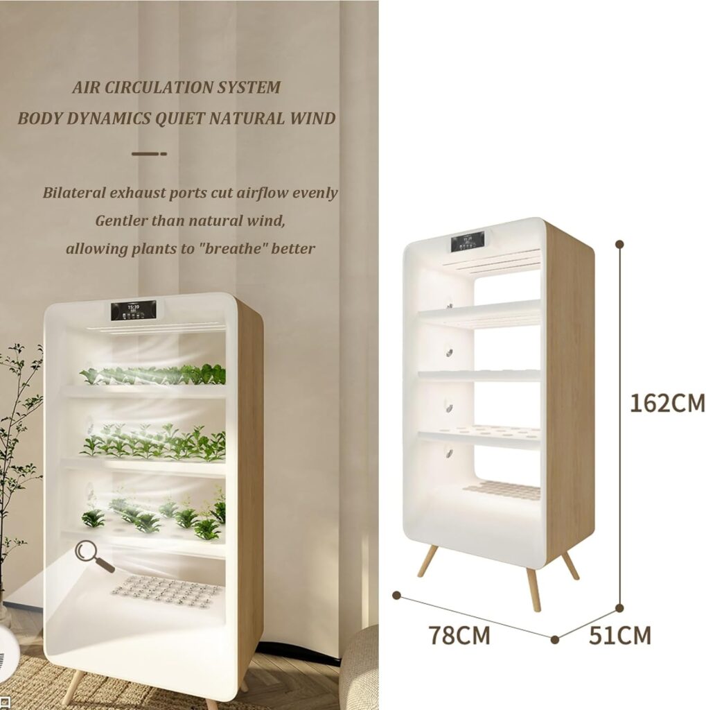 MTSYXYM Hydroponics growing kits,hydroponics growing tower,Hydroponics Tower with LED Grow Light,vegetables hydroponic grow kit,for Herbs, Fruits and Vegetables.